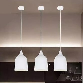 Trade Shop Trade Shop - Copy Of Lampadario A Sospensione Argento Con 2 Sfere In Vetro Bianco Attacco G9 E27 33498