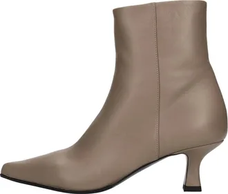 3Juin 3Juin, Schoenen, Dames, Beige, 37 EU, Leer, Linzi 055 Enkellaarsjes