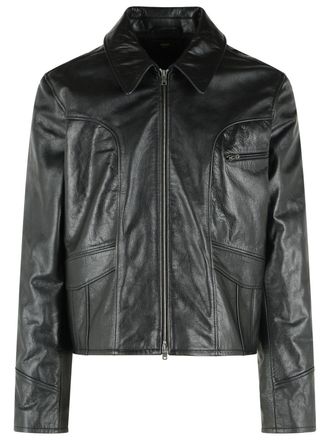Amiri Black Leather Jacket