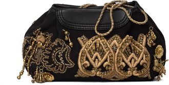 Dries Van Noten 3D Floral Embroidered Cotton Tote Bag