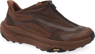 Hoka One One Project Transport Zip Sneaker in Mineral Brown /Walnut at Nordstrom, Size 11.5 Womens