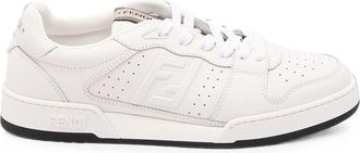 Fendi Logo-embossed Perforated Leather Sneakers