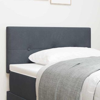 vidaXL Headboard Height Adjustable Dark grey 90 cm Velvet vidaXL