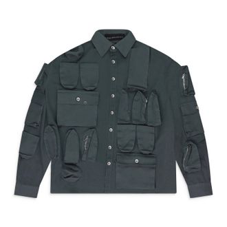Who Decides War by Ev Bravado GRAY TECH COAT