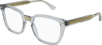 Gucci Demo Square Unisex Eyeglasses GG0184O 005 50