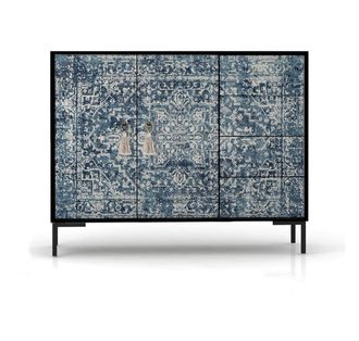 Really Nice Things Aparador bajo 2 puertas 4 cajones mdf estampado