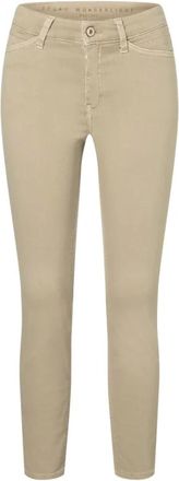 M.A.C Mac, Dames, Broeken, Beige, Maat: L Katoen