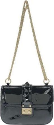 Valentino Pre-owned Cross Body Bags, female, Black, Size: ONE SIZE Pre-owned Plastic Shoulder Bag