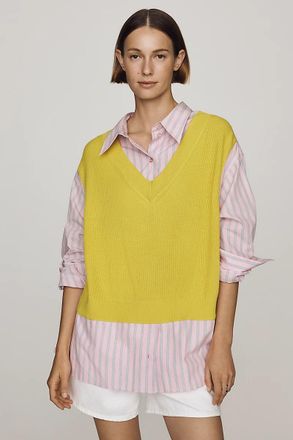 Essentiel Knit Twofer Shirt Top