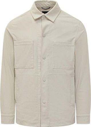 HUGO BOSS Off White Solid Jacket