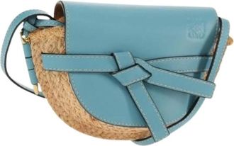 Loewe Pre-owned Cross Body Bags, female, Blue, Size: ONE SIZE Pre-owned Shoulder Bag