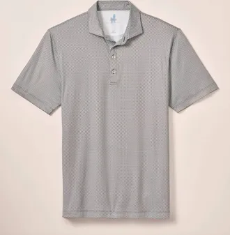 Johnnie-O Mens Link Short Sleeve Polo In Onyx