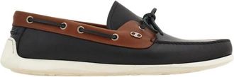 Ferragamo Bruine Mocassinschoenen met Strik - Heren - Bootschoenen - Bruin - 41 1/2 EU - Leer - Schoenen