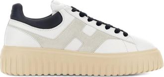 Hogan Witte Sneakers met Logo Patch - Heren - Sneakers - Wit - 43 EU - Schoenen