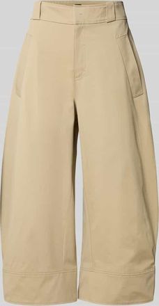 HUGO BOSS Loose Fit Chino aus reiner Baumwolle Modell Tikkara in Beige, Gr&ouml;&szlig;e 34