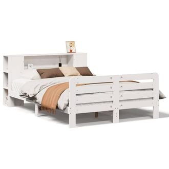 Berkfield Home Bed Frame without Mattress White 140x200 cm Solid Wood Pine
