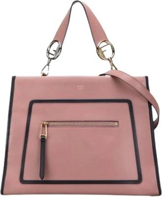 Fendi Pre-owned Handbags, female, Pink, Size: ONE SIZE Pre-owned Shoulder Bag