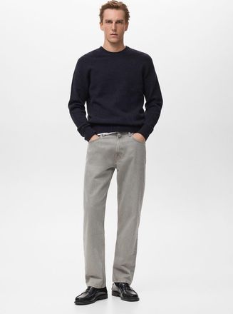 Mango Pullover maglia misto lana navy - Uomo - XL - MANGO MAN