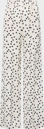 L'agence Lillian Polka-Dot Wide-Leg Pants