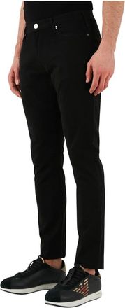 Emporio Armani Denim Jeans in Tejano Kleur - Heren - Slim Fit Jeans - Zwart - W40 - Denim - Jeans