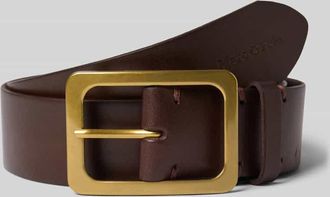 Marc O'Polo G&uuml;rtel aus echtem Rindsleder mit Dornschlie&szlig;e Modell ERICA in Dunkelbraun, Gr&ouml;&szlig;e 100