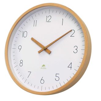 Alba Reloj Moderno Madera Ligera 30 Cm De Di&aacute;metro