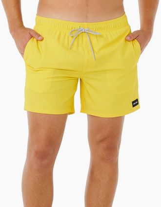 Rip Curl Mens Rip Curl Mens Offset Daily Volley Boardshorts - Yellow/Yellow - Size: 37/36/32