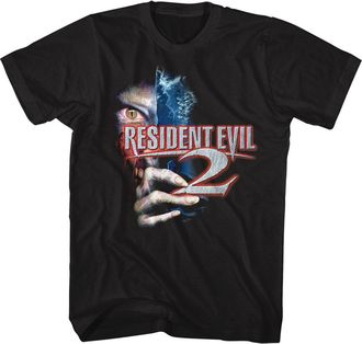 American Classics Resident Evil 2 Horror Science Fiction Film Video Game Eye Hand Adult T-Shirt Black