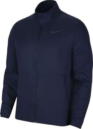 Nike Dri-FIT Woven Training Casual Sports Jacket Obsidian Color Black CU4954-451