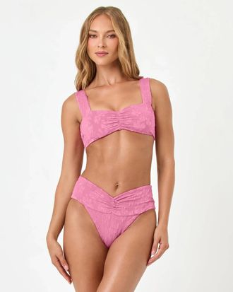L*Space Bardot Bikini Bottom In Pink