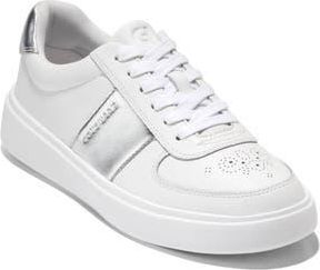 Cole Haan Grand Crosscourt Della Sneaker in White/Silver Talca at Nordstrom Rack, Size 9.5