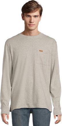 Pendleton Deschutes T-Shirts Long Sleeve Mens T Shirt Heather Grey : 2XL, Cotton
