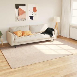vidaXL vidaXL Runner Tappeto MARSA Crema 190 x 300 cm Poliestere e PVC