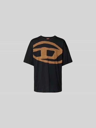 Diesel Relaxed Fit T-Shirt mit Logo-Print in Black, Gr&ouml;&szlig;e XL