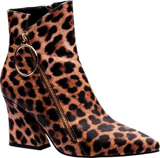 Ninety Union Classic Block Heel Bootie in Leopard at Nordstrom Rack, Size 10