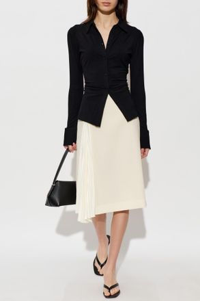 Jil Sander Wool Skirt, Womens, Cream