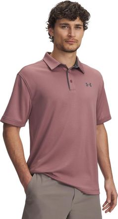 Under Armour Mens Tech Golf Polo, (651) Maroon Mist / / Pitch Gray, 3XL
