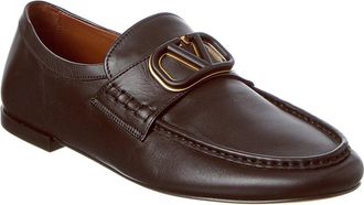 Valentino Vlogo Leather Loafer