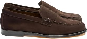 Doucal's suede penny loafers - Brown
