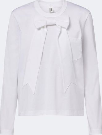 Comme Des Gar&ccedil;ons Top de jersey de algod&oacute;n con lazo