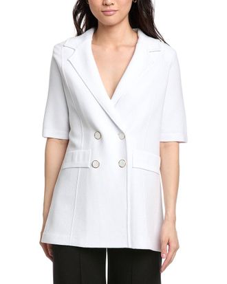 St. John Double-Breasted Knit Blazer