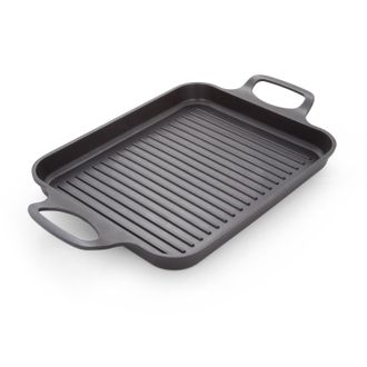 KASANOVA Bistecchiera grill antiaderente 33x27 cm con manici