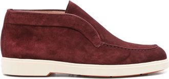 Santoni Su&egrave;de enkellaarzen - Rood