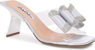 Lady Couture Fantasy Rhinestone Slide Sandal in Silver at Nordstrom Rack, Size 11