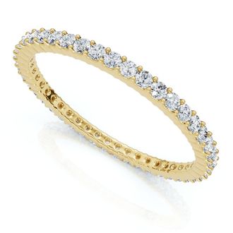 Pompeii3 3/4Ct Diamond Eternity Ring 14k Gold or Platinum Wedding Band Lab Grown