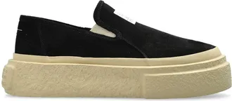 Maison Margiela slip-on sneakers - men - Calf Leather/Rubber/Calf Suede - 40 - Black