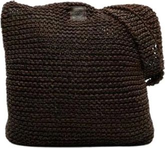Chanel Borsa a spalla in maglia di pelle Pre-owned - - Pre-owned - Donna - Marrone - ONE SIZE