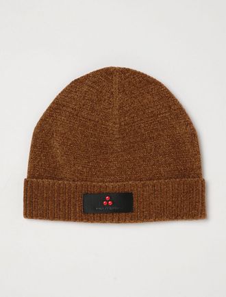 Peuterey Berretto beanie in tessuto tecnico con risvolto e applicazione logo