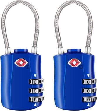 No Brand [paquete De 2] Candados Para Equipaje Tsa - Candado De Seguridad De 3 D&iacute;gitos - Candado De Combinaci&oacute;n - Candado De C&oacute;digo Para Maletas, Equipaje, Bol
