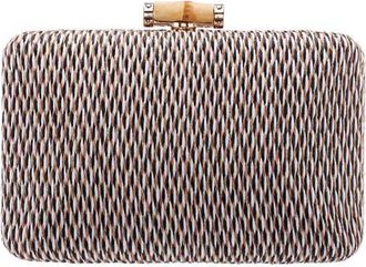 Nina Malia Frame Clutch in Neutral Multi at Nordstrom
